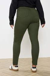 YOURS Plus Size Green GRACE Jeggings | Yours Clothing 2