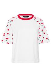LIMITED COLLECTION Plus Size White Cherry Print T-Shirt | Yours Clothing 5