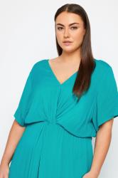 Evans Blue Knot Front Maxi Dress 4