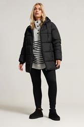 YOURS Plus Size Black Short Padded Coat | Yours Clothing 1