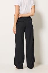 LTS Tall Women's Black Pleated Wide Leg Trousers | Long Tall Sally 2