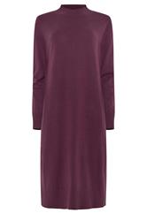 M&Co Purple Funnel Neck Knitted Midi Dress | M&Co 5
