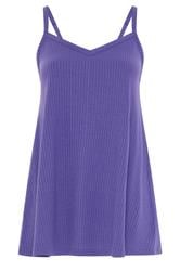 YOURS Curve Purple Swing Vest Top