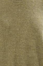 YOURS Plus Size Khaki Green Soft Touch Jumper | Yours Clothing 4
