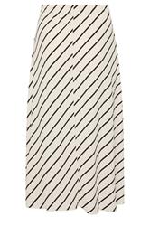 YOURS Plus Size Cream Stripe Maxi Skirt | Yours Clothing 5