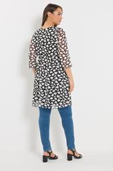 YOURS Plus Size Black Heart Tunic Top | Yours Clothing 4