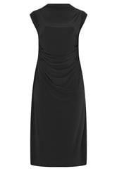 YOURS LONDON Curve Black Drape Maxi Dress