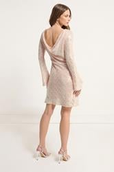 STAR Light Pink Sequin Cowl Back Mini Dress | StarByJM 4
