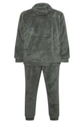 BadRhino Big & Tall Charcoal Grey Super Soft Borg Lounge Set | BadRhino 7