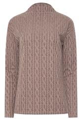 LTS Tall Light Pink Knit Funnel Neck Jumper