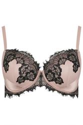 YOURS Curve Blush Pink Lace Trim Underwired Bra | Yours Clothing 5