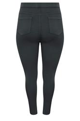 YOURS Plus Size Grey Pull On JENNY Jeggings | Yours Clothing 6