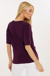 STAR Red Wine Draped Top | StarByJM 2