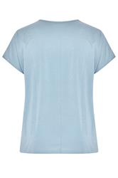 YOURS Plus Size Blue 'Mystic Soul' Laser Cut Slogan T-Shirt | Yours Clothing 6
