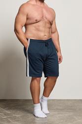 BadRhino Big & Tall Navy Blue Lightweight Lounge Shorts | BadRhino 3