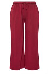 YOURS Plus Size Red Wide Leg Joggers | Yours Clothing 6