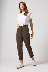 M&Co Chocolate Brown Mom Jeans | M&Co 2