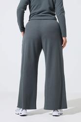 LIMITED COLLECTION Plus Size Grey Crinkle Wide Leg Trousers | Yours Clothing 2