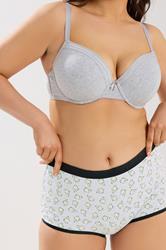 YOURSET 5 PACK Plus Size Grey Avocado Print Shorts | Yours Clothing 2