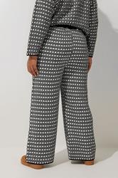 LIMITED COLLECTION Plus Size Black Boucle Wide Leg Trousers | Yours Clothing 3