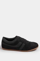 LTS Black Padded Retro Trainers In Standard Fit | Long Tall Sally 2