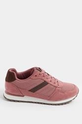Pink Colourblock Trainers In Extra Wide EEE Fit | Yours Clothing 2