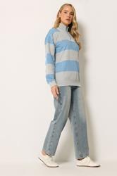 LTS Tall Women's Grey Half Zip Sweatshirt | Long Tall Sally 1