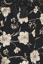 YOURS Plus Size Black Floral Crochet Trim Blouse | Yours Clothing 7