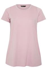 YOURS Curve Light Pink Core T-Shirt