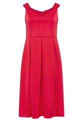 YOURS LONDON Curve Red Sweetheart Skater Dress