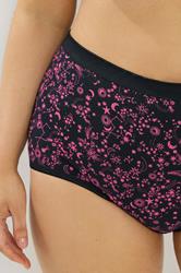 YOURSET 5 PACK Plus Size Pink Celestial Print Full Briefs | Yours Clothing 6