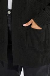 YOURS Plus Size Black Soft Touch Knitted Cardigan | Yours Clothing 4
