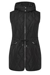 YOURS Curve Black Quilted Gilet