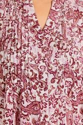 EVANS Plus Size Pink Floral Pintuck Blouse | Evans 4