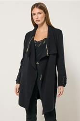 STAR Black Zip Detail Cardigan | StayByJM 3