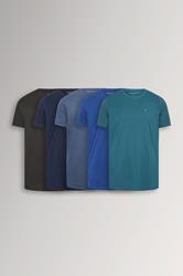 BadRhino Big & Tall 5 PACK Blue & Black Core T-Shirts | BadRhino  3