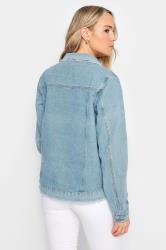 LTS Tall Women's Blue Zip Through Denim Jacket | Long Tall Sally 1