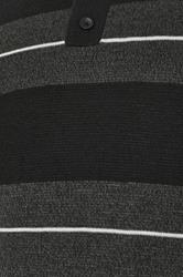 BadRhino Big & Tall Black Stripe Collared Knitted Polo | BadRhino 8