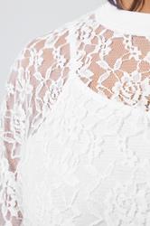 LIMITED COLLECTION Plus Size White Lace T-Shirt | Yours Clothing 4