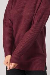 YOURS Plus Size Berry Red Drop Shoulder Jumper | Yours Clothing 4