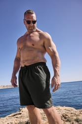 BadRhino Big & Tall Black Cargo Swim Shorts | BadRhino 1