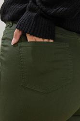 YOURS Plus Size Green GRACE Jeggings | Yours Clothing 4