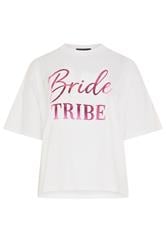 LIMITED COLLECTION Curve White 'Bride To Be' Metallic T-Shirt