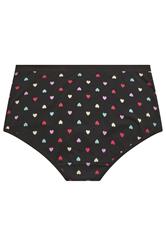 YOURSET 5 PACK Plus Size Pink Heart Print Full Briefs | Yours Clothing 6