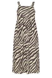LIMITED COLLECTION Plus Size Brown Zebra Strappy Dress | Yours Clothing 5