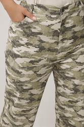 LIMITED COLLECTION Plus Size Khaki Green Camo Wide Leg Jeans | Yours Clothing 4