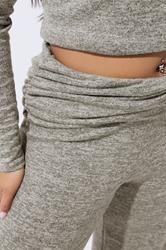 LIMITED COLLECTION Plus Size Natural Brown Fold Over Trousers | Yours Clothing 4