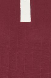 BadRhino Big & Tall Wine Red Mini Check Tipped Polo Shirt | BadRhino 7