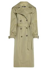 LTS Tall Sage Green Balloon Sleeve Buckle Trench Coat | Long Tall Sally 5