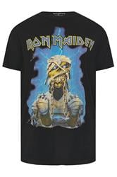 BadRhino Big & Tall Black & Blue Extra Long Iron Maiden Graphic T-Shirt